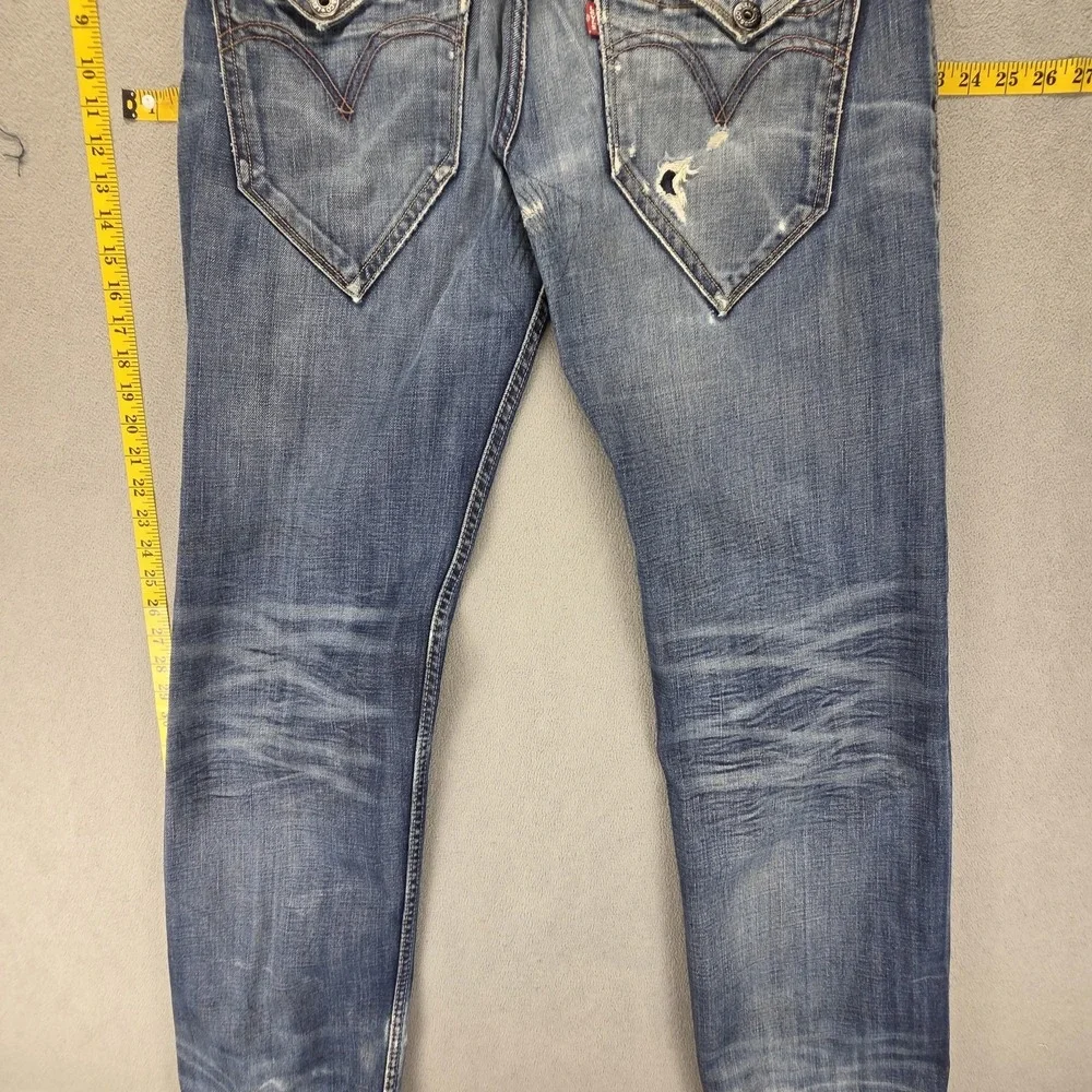 Vintage Levis Engineered Jeans Mens 33x34 Blue Buckle Back 503 Loose Honeycomb